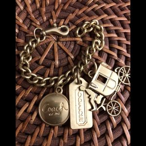 Vintage Brass Coach Purse Charms-EUC